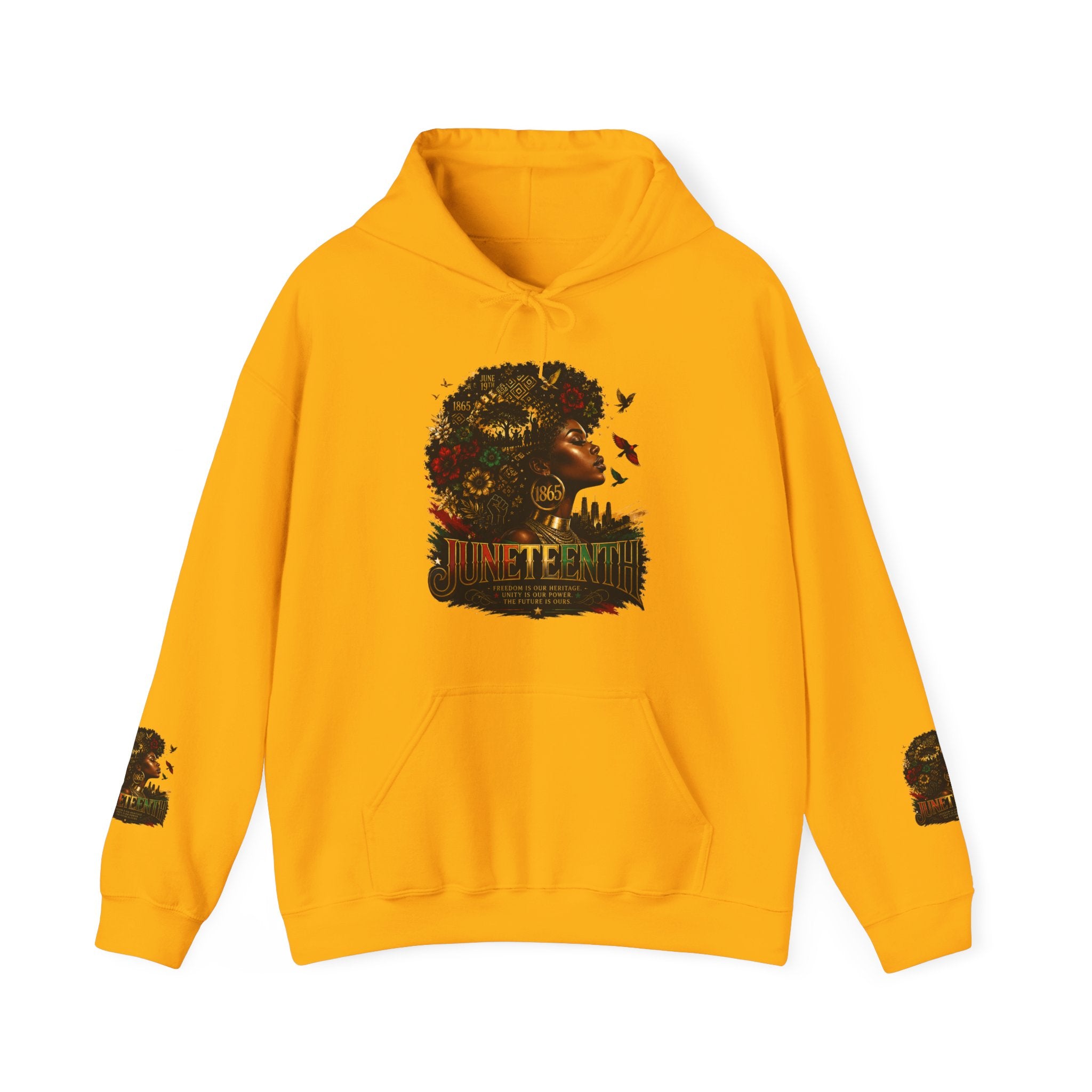 Juneteenth 1865 Graphic Hoodie | Premium Heritage & Freedom Hoodie | Cultural Statement Hoodie