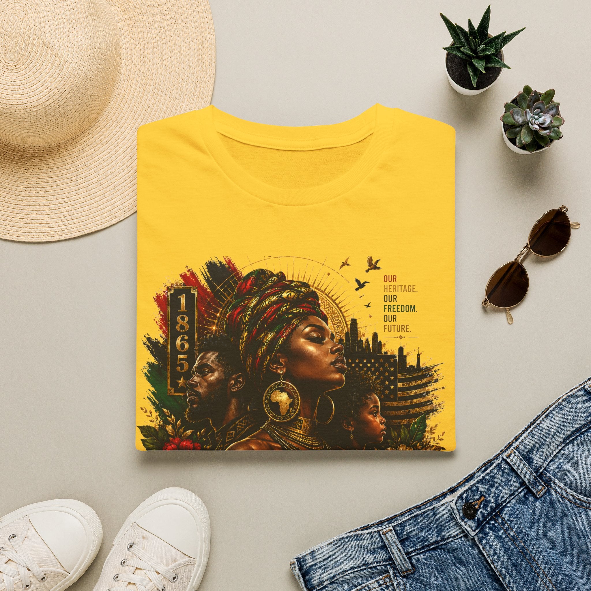 Heritage Freedom Tee | Black History Juneteenth Celebration T-Shirt | Juneteenth 1865 Heritage Tee | Celebrate Freedom Premium Graphic Shirt