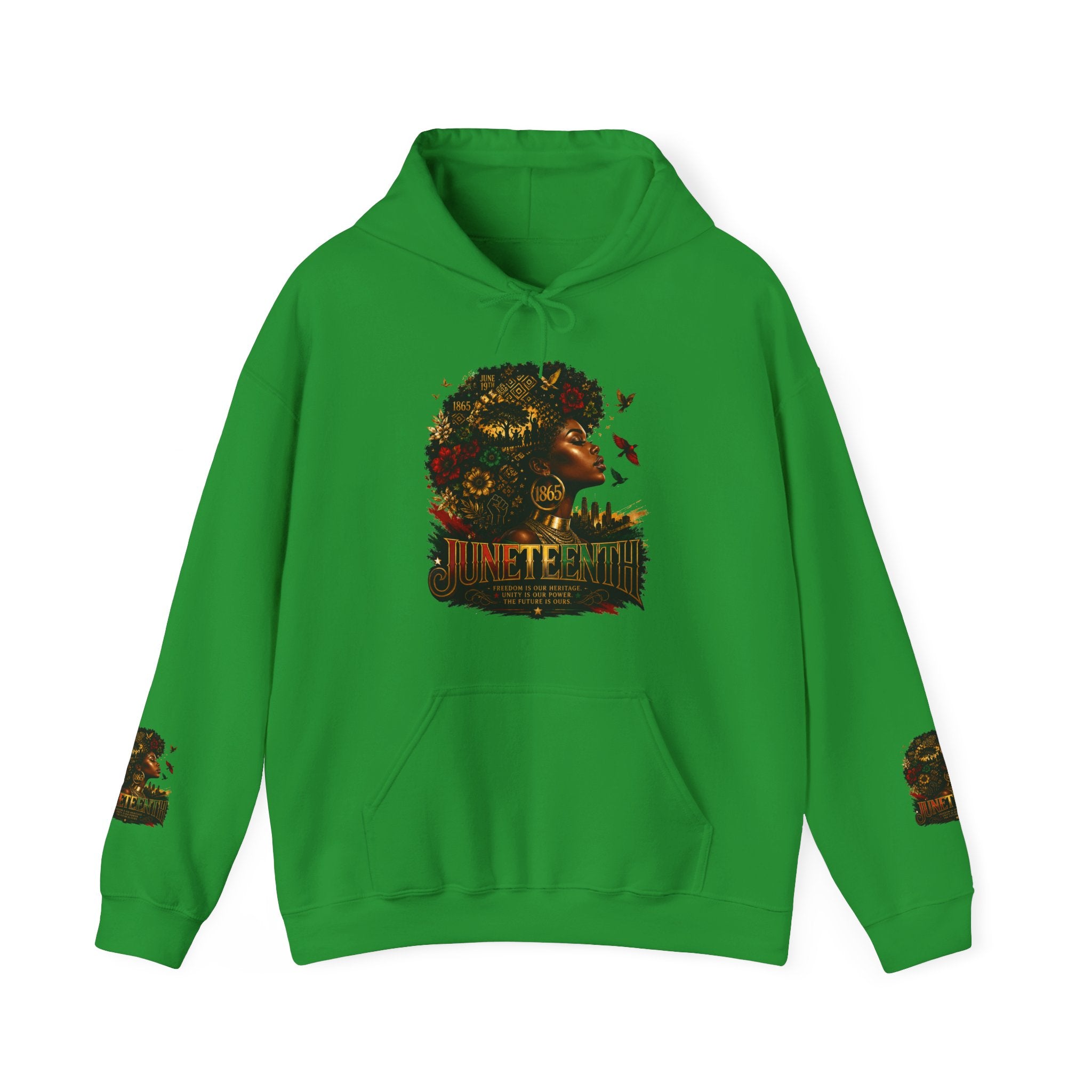 Juneteenth 1865 Graphic Hoodie | Premium Heritage & Freedom Hoodie | Cultural Statement Hoodie
