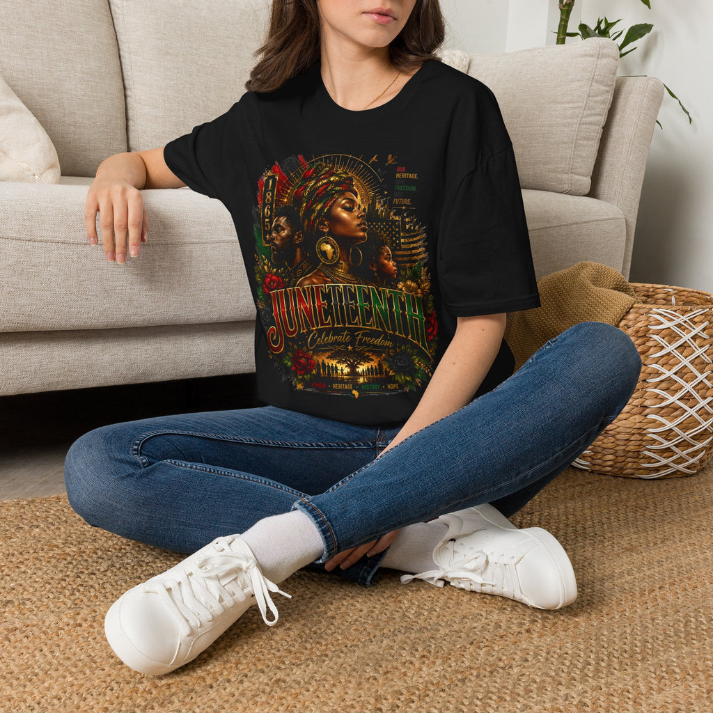 Heritage Freedom Tee | Black History Juneteenth Celebration T-Shirt | Juneteenth 1865 Heritage Tee | Celebrate Freedom Premium Graphic Shirt