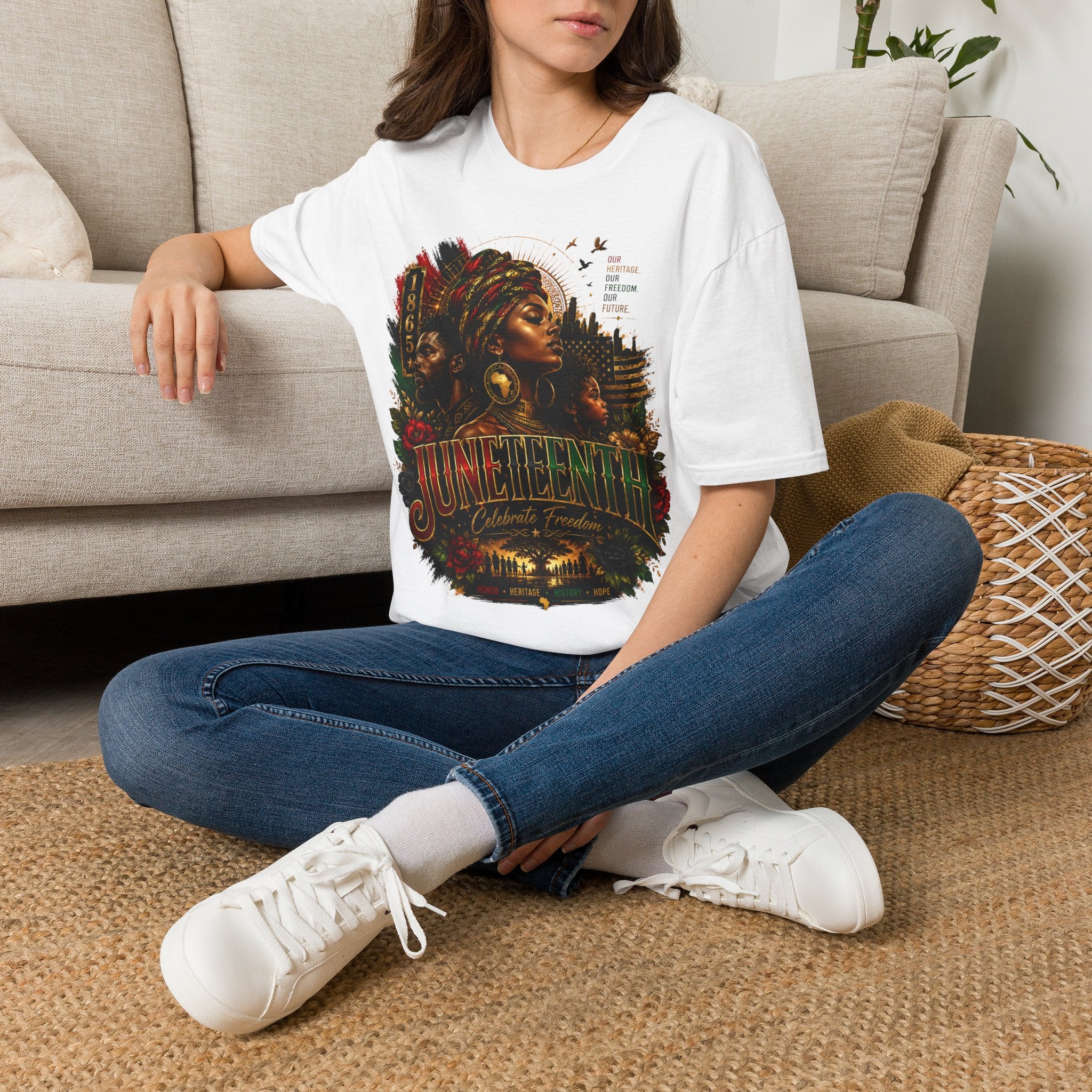 Heritage Freedom Tee | Black History Juneteenth Celebration T-Shirt | Juneteenth 1865 Heritage Tee | Celebrate Freedom Premium Graphic Shirt