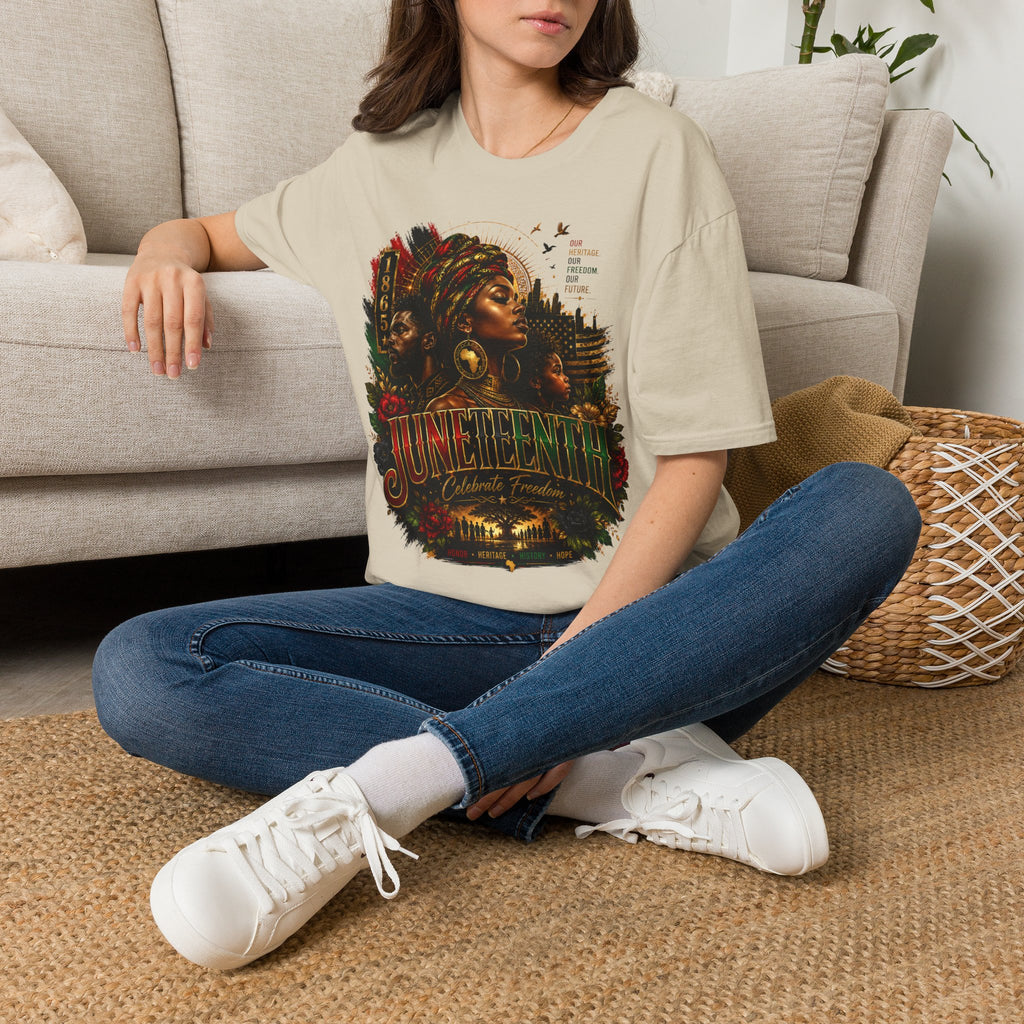Heritage Freedom Tee | Black History Juneteenth Celebration T-Shirt | Juneteenth 1865 Heritage Tee | Celebrate Freedom Premium Graphic Shirt