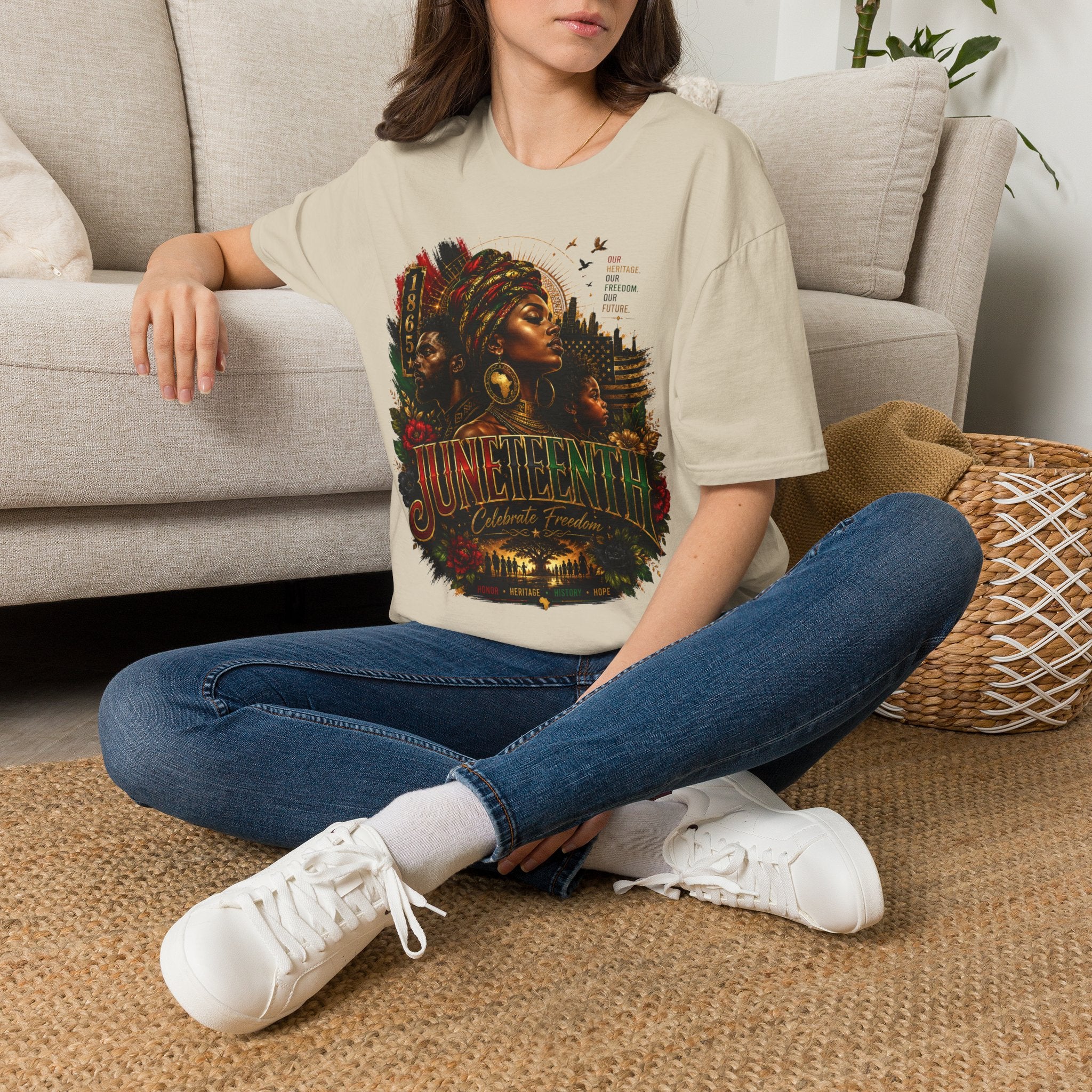 Heritage Freedom Tee | Black History Juneteenth Celebration T-Shirt | Juneteenth 1865 Heritage Tee | Celebrate Freedom Premium Graphic Shirt
