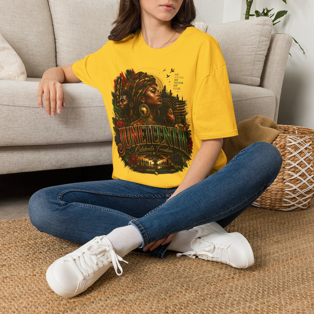 Heritage Freedom Tee | Black History Juneteenth Celebration T-Shirt | Juneteenth 1865 Heritage Tee | Celebrate Freedom Premium Graphic Shirt
