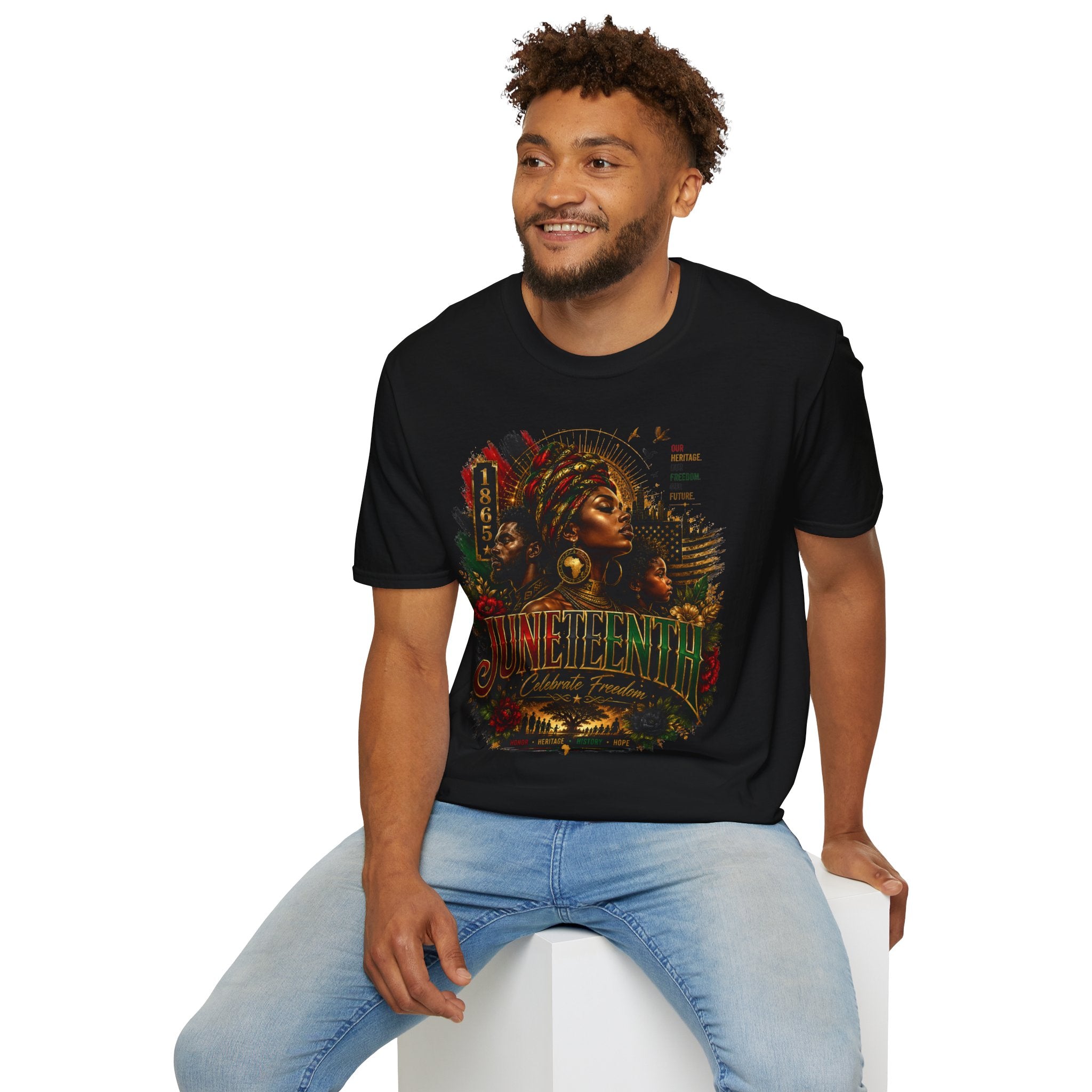 Heritage Freedom Tee | Black History Juneteenth Celebration T-Shirt | Juneteenth 1865 Heritage Tee | Celebrate Freedom Premium Graphic Shirt