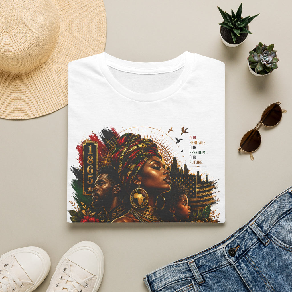 Heritage Freedom Tee | Black History Juneteenth Celebration T-Shirt | Juneteenth 1865 Heritage Tee | Celebrate Freedom Premium Graphic Shirt