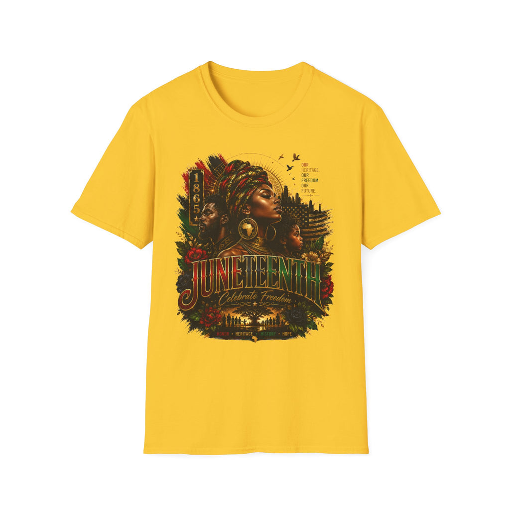 Heritage Freedom Tee | Black History Juneteenth Celebration T-Shirt | Juneteenth 1865 Heritage Tee | Celebrate Freedom Premium Graphic Shirt
