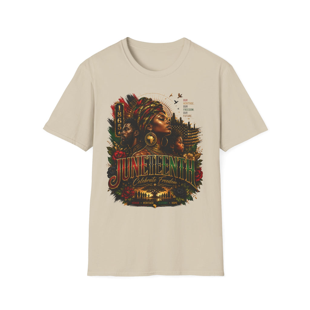 Heritage Freedom Tee | Black History Juneteenth Celebration T-Shirt | Juneteenth 1865 Heritage Tee | Celebrate Freedom Premium Graphic Shirt