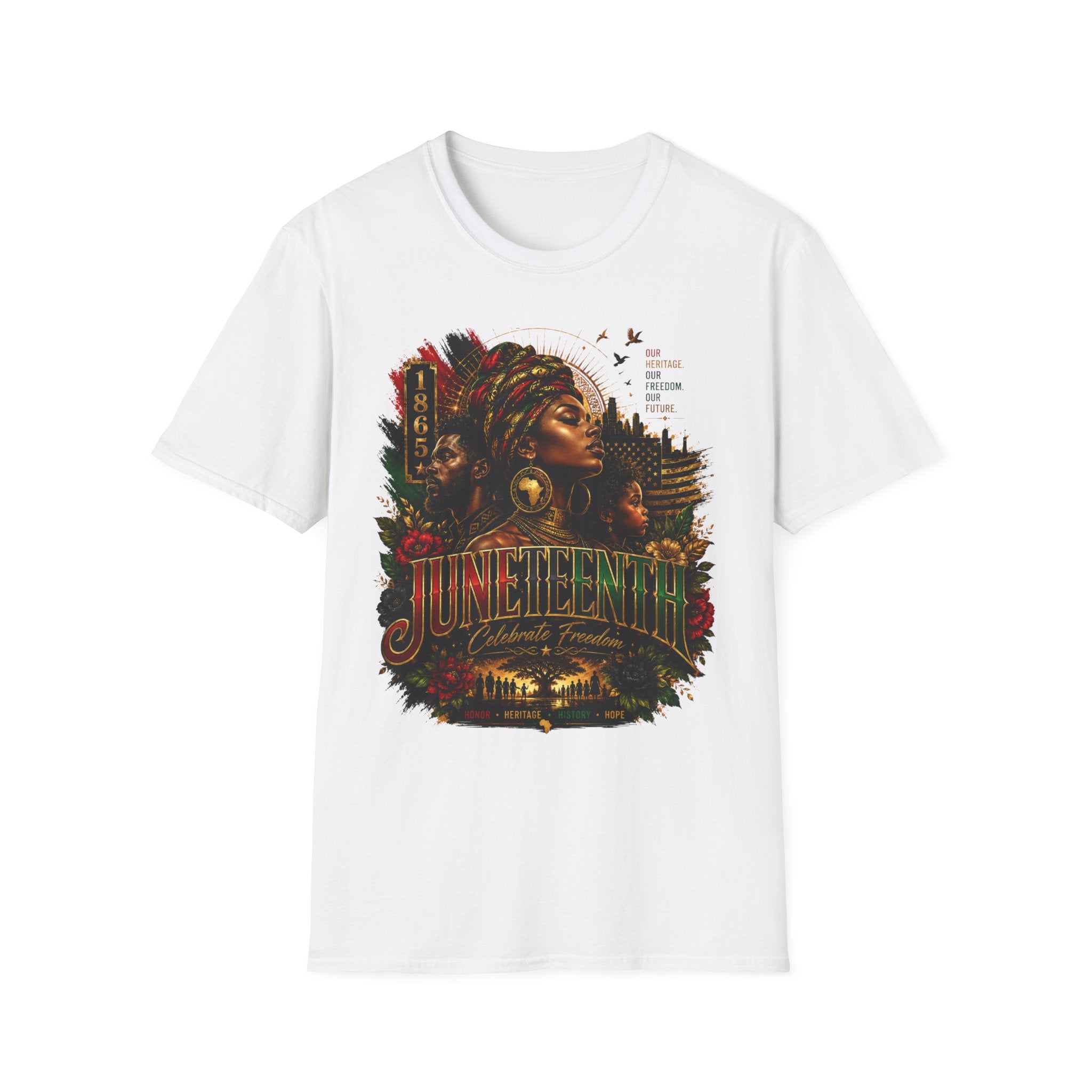 Heritage Freedom Tee | Black History Juneteenth Celebration T-Shirt | Juneteenth 1865 Heritage Tee | Celebrate Freedom Premium Graphic Shirt
