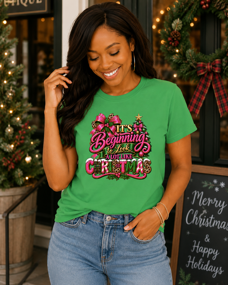 It’s Beginning to Look a Lot Like Christmas Ladies’ T-Shirt