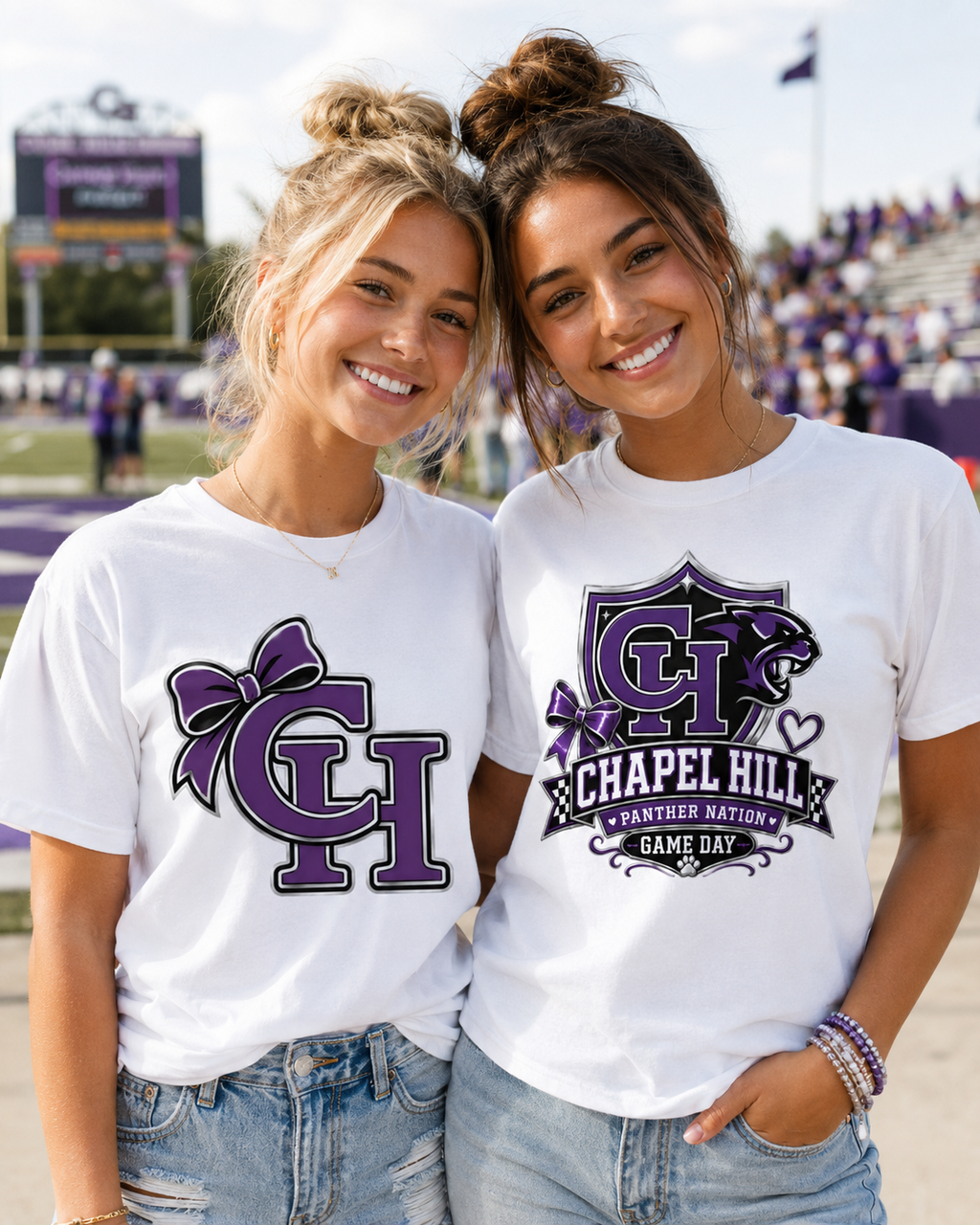 Chapel Hill Panther Nation Game Day Shirt | Spirit Tee | Bella + Canvas Unisex Jersey Short-Sleeve T-Shirt